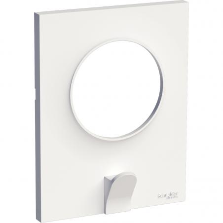 Odace Styl Pratic plaque Blanc avec crochet multi-usage 1 poste SCHNEIDER S520722