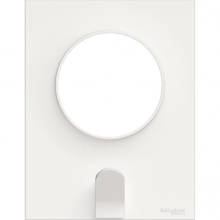 Odace Styl Pratic plaque Blanc avec crochet multi-usage 1 poste SCHNEIDER S520722