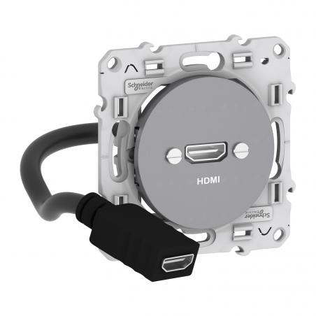 ODACE PRISE HDMI TYPE A ALU SCHNEIDER S530462