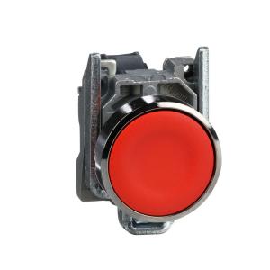 Harmony XB4 bouton poussoir à impulsion diam. 22 rouge 1O vis étrier SCHNEIDER XB4BA42 2