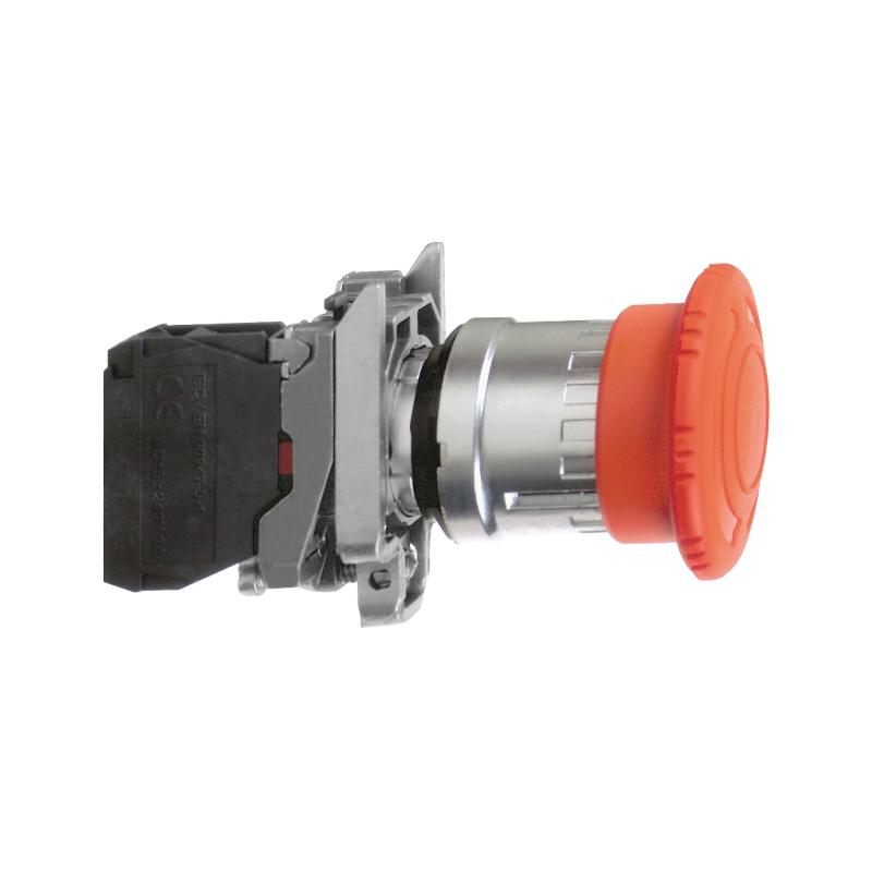 Harmony XB4 bouton arrêt urgence diam. 40 pousser tourner rouge 1O vis SCHNEIDER XB4BS8442