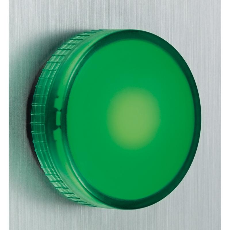 Harmony XB4 voyant lumineux BA9s diam. 22 vert direct 250V max vis étrier SCHNEIDER XB4BV63