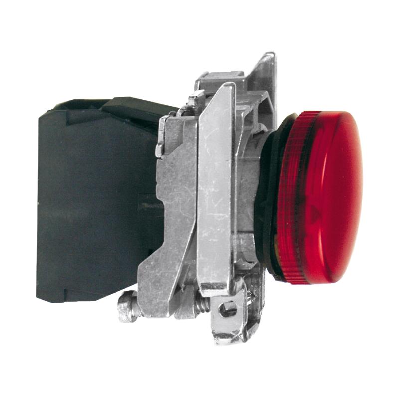 Harmony XB4 voyant lumineux BA9s diam. 22 rouge direct 250V max vis étrier SCHNEIDER XB4BV64