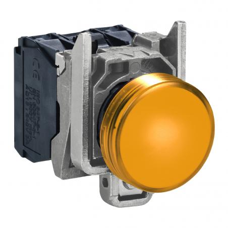 Harmony XB4 voyant lumineux DEL Atx diam. 22 orange 24V vis étrier SCHNEIDER XB4BVB5EX