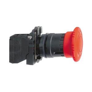 Harmony XB5 bouton arrêt urgence diam. 40 pousser tourner rouge 1O+1F vis SCHNEIDER XB5AS8445 2
