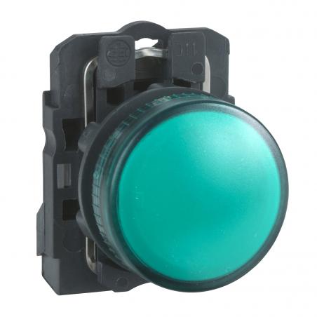 Harmony XB5 voyant lumineux DEL diam. 22 vert 24V vis étrier SCHNEIDER XB5AVB3