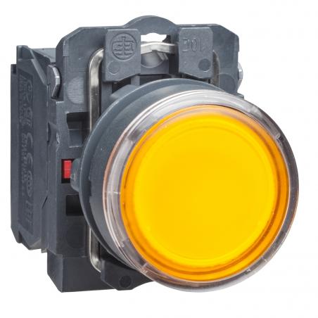 Harmony bt-pous lumineux orange diam. 22 impulsion 24V 1O+1F SCHNEIDER XB5AW35B5