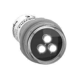 Harmony XB5 Voyant de présence 3 phases LED blanches 400VAC SCHNEIDER XB5EV57L4 2