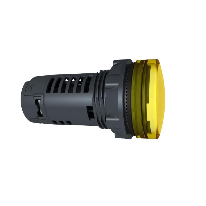 Harmony XB5 voyant lumineux DEL diam. 22 jaune 24V vis étrier SCHNEIDER XB5EVB8