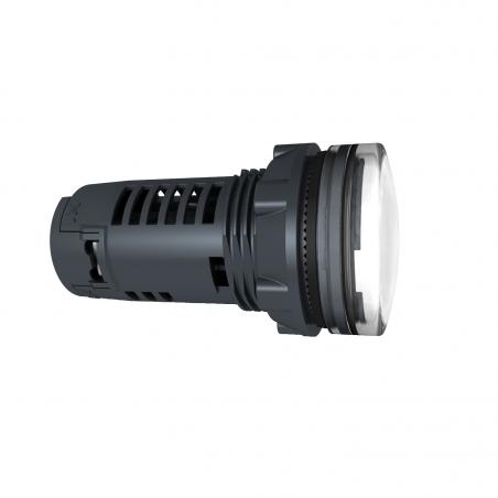 Harmony XB5 voyant lumineux compact DEL diam. 22 blanc 120V vis étrier SCHNEIDER XB5EVG1