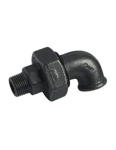 COUDE UNION CONIQUE FONTE NOIRE MALE FEMELLE N° 98