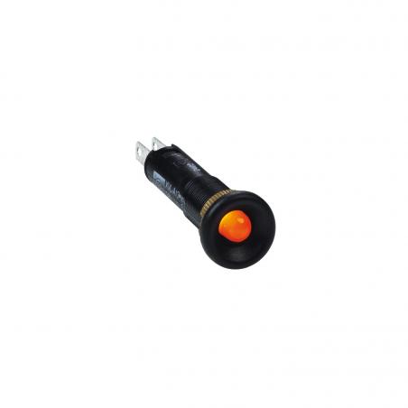 Harmony XVLA voyant rond diam. 8 IP40 jaune orangé DEL intégrée 12V -cosses SCHNEIDER XVLA125