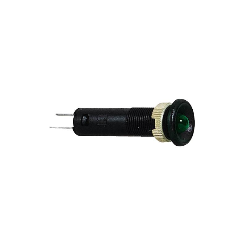 Harmony XVL voyant LED diam. 8 vert 24V col noire cosses Faston SCHNEIDER XVLA133