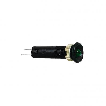 Harmony XVL voyant LED diam. 8 vert 24V col noire cosses Faston SCHNEIDER XVLA133