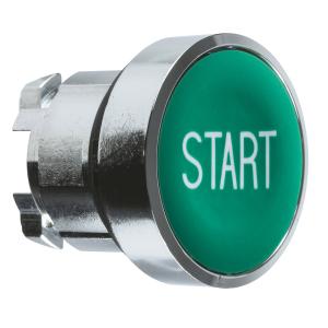 Harmony XB4 tête bouton poussoir affleurant diam. 22 vert texte 'START' SCHNEIDER ZB4BA333 2