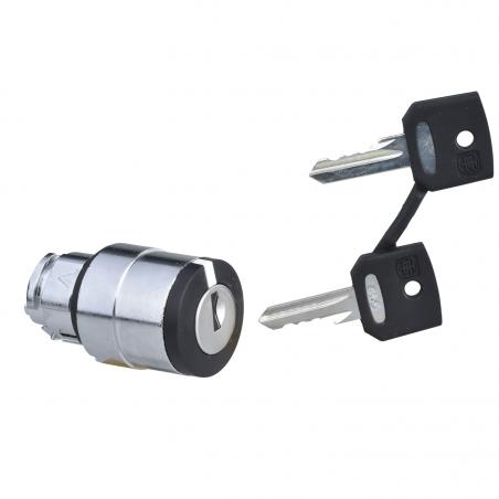 Harmony XB4 tête bouton tournant à clé spec diam. 22 3 pos fix retr GD SCHNEIDER ZB4BG5K