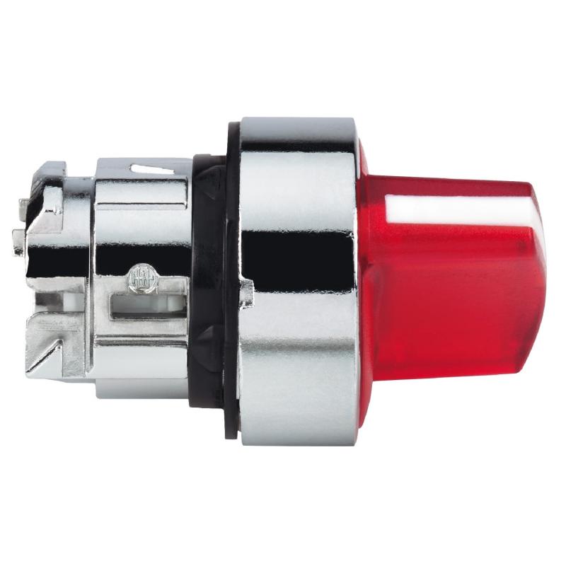 Harmony XB4 tête bouton à manette lumineux diam. 22 2 pos fix rouge SCHNEIDER ZB4BK1243