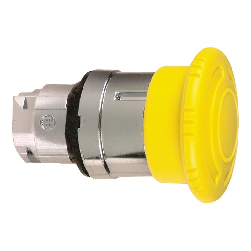Harmony XB4 tête bouton coup de poing diam. 40 pousser tourner jaune SCHNEIDER ZB4BS55