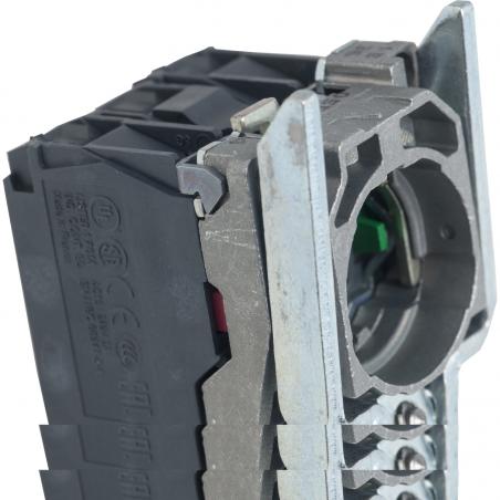 Harmony XB4 corps bouton poussoir lumineux BA9s 1O+1F 250V max vis étr SCHNEIDER ZB4BW065