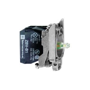 Corps de bouton lumineux Harmony diam.22 blanc LED intégrée 1F SCHNEIDER ZB4BW0G11 2