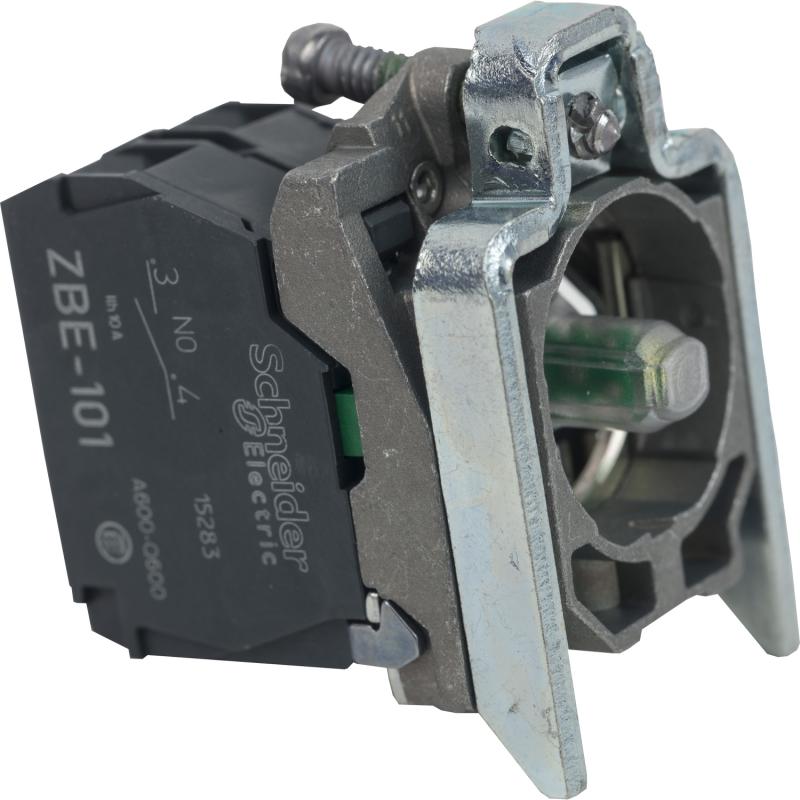 Harmony corps de bouton lumineux diam. 22 blanc LED intégrée 1F SCHNEIDER ZB4BW0G11