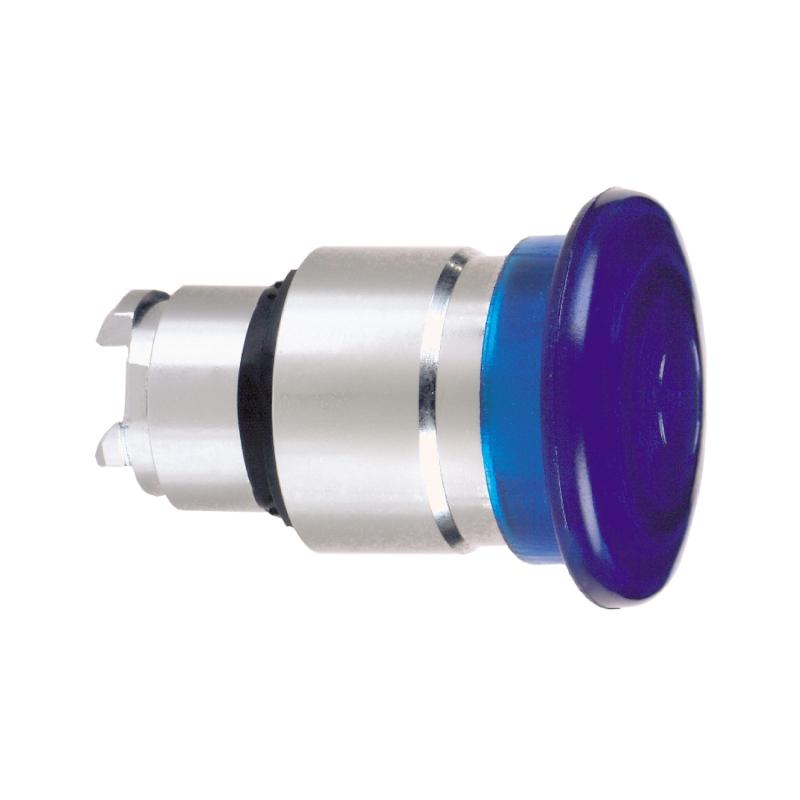 Harmony XB4 tête bouton coup de poing lumineux DEL diam. 40 bleu SCHNEIDER ZB4BW463