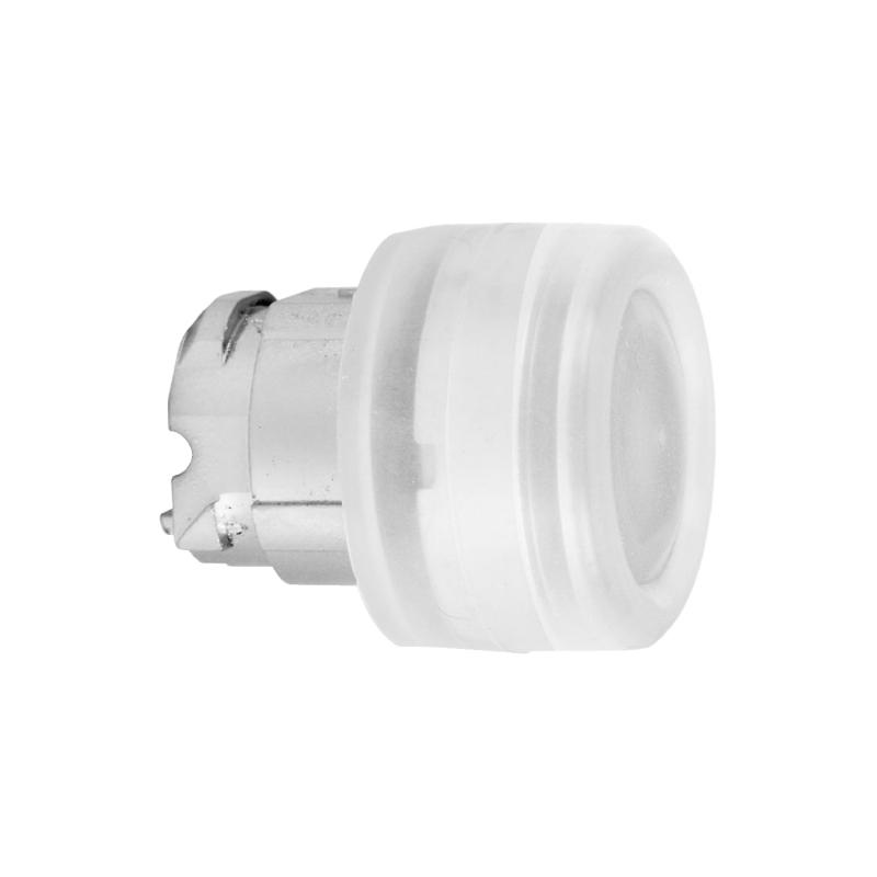 Harmony XB4 tête bouton poussoir lumineux DEL diam. 22 capuchonné blanc SCHNEIDER ZB4BW513