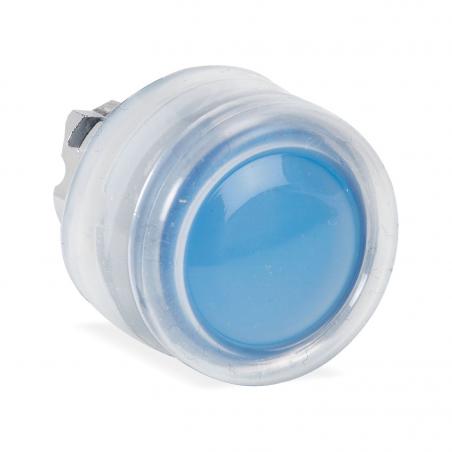 Harmony XB4 tête bouton poussoir lumineux DEL diam. 22 capuchonné bleu SCHNEIDER ZB4BW563