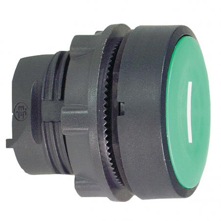 Harmony XB5 tête bouton poussoir affleurant diam. 22 vert texte 'I' SCHNEIDER ZB5AA331