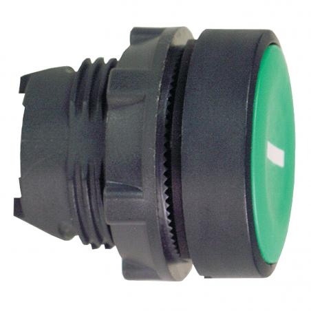 Harmony XB5 tête bouton poussoir affleurant diam. 22 vert texte 'I' SCHNEIDER ZB5AA331