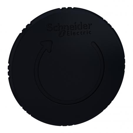 Harmony tête de coup de poing diam.  60 tourner pour déverrouiller diam. 22 noir SCHNEIDER ZB5AS62