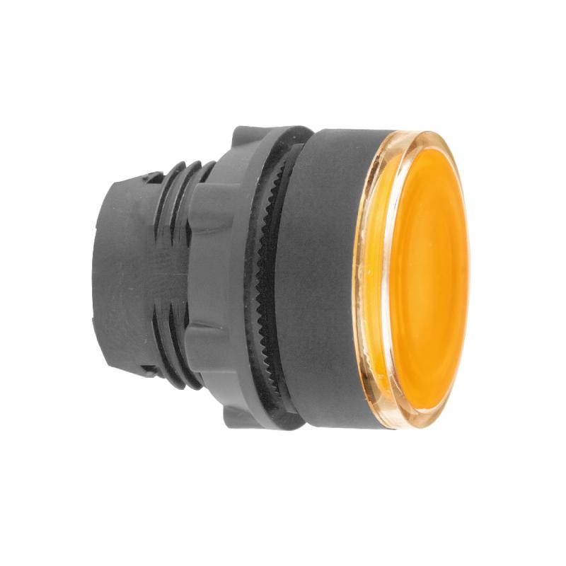 Harmony XB5 tête bouton poussoir lumineux DEL diam. 22 orange SCHNEIDER ZB5AW353