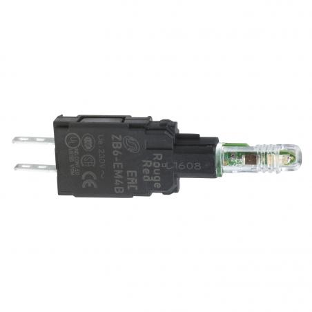 Harmony ZB6 corps pour voyant DEL intégrée 230..240V jaune SCHNEIDER ZB6EM5B