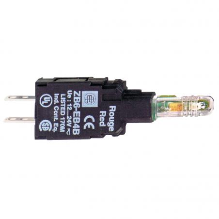 Harmony ZB6 corps pour voyant DEL intégrée 230..240V jaune SCHNEIDER ZB6EM5B