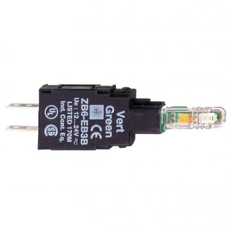 Harmony ZB6 corps pour voyant DEL intégrée 230..240V jaune SCHNEIDER ZB6EM5B