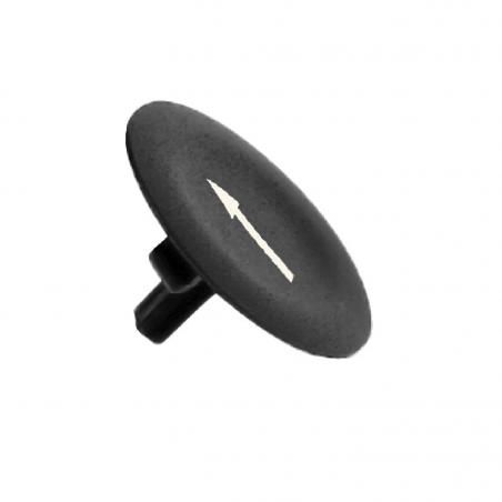 Harmony cabochon lisse flèche haute noir pour poussoir rond diam. 22 SCHNEIDER ZBA335