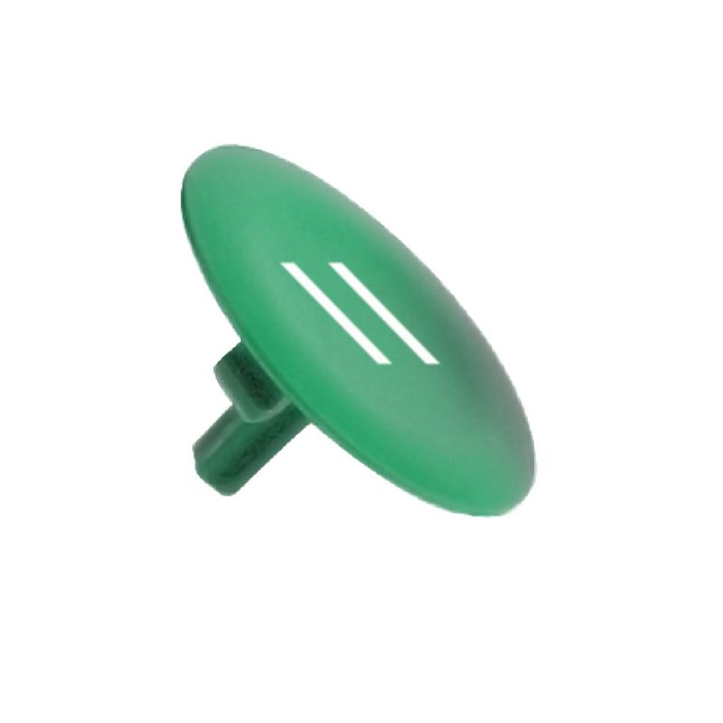 Harmony cabochon lisse II vert pour poussoir rond diam. 22 SCHNEIDER ZBA336
