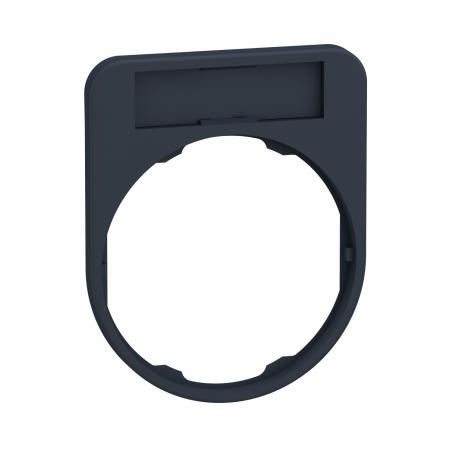 Harmony porte-étiquette flush 30x40 + étiq 8x27 vierge fond noir/rouge SCHNEIDER ZBYF2101