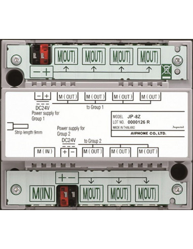Distributeur 7 sortie RJ pour câblage en etoile AIPHONE JP8Z 130322