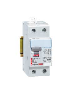 Interrupteur différentiel DX³-ID arrivée haute et départ bas à vis 2 Pôles 230V 80A Type A 30mA 2 modules LEGRAND 411557 2