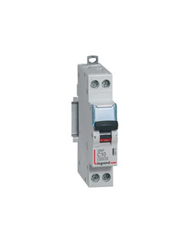 Disjoncteur Phase+Neutre DNX³4500 6kA arrivée et sortie borne à vis 1P+N 230V 25A courbe C 1 module LEGRAND 406776