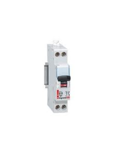 Disjoncteur Phase+Neutre DNX³4500 6kA arrivée et sortie borne à vis 1P+N 230V~ 3A courbe C 1 module LEGRAND 406863 2