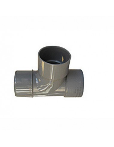 TE PIED DE BICHE PVC A 87.30° POUR EVACUATION MALE FEMELLE