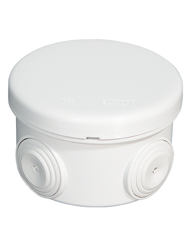 Boite IP55 ronde d.80x45 - 960° (étiq.uni.) EUR'OHM 5000200