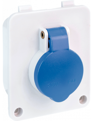 Socle 2P+T IP44 ( pour coff. de chantier mono) EUR'OHM 19206