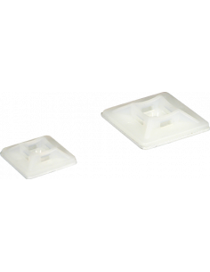 Lot de 100 Embase adhèsive 4,4 mm blanche EUR'OHM 43140
