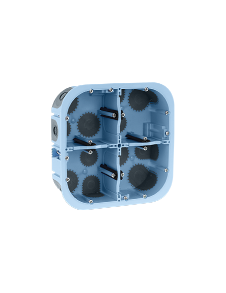 Boite d'appareillage AIR'métic 2x2 postes profondeur 50mm EUR'OHM 51017