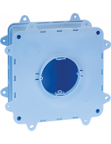 DUOBOX Boite complète point de centre 170x170x70mm ouverture diam 75 pattes EUR'OHM 52176