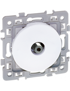 Lot de 100 SQUARE prise multiserv TV TYPE F double blanc EUR'OHM 60268