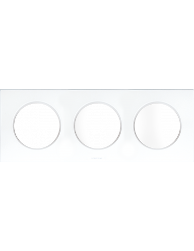 SQUARE plaque blanc 3P entr.71mm EUR'OHM 60298